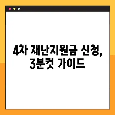 4차 재난지원금 신청, 3분컷 가이드| 신청기간, 방법 총정리 |  지금 바로 신청하세요!