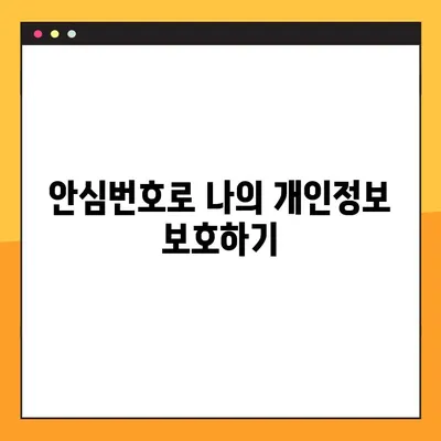 안심번호 발급 완벽 가이드| 무료 개인 주차 번호 만들기 | 안심번호, 개인정보 보호, 주차 번호, 발급 방법, 무료