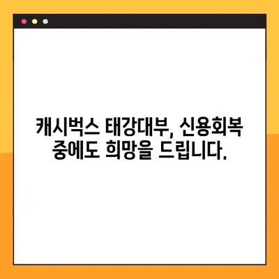 신용회복 중에도 가능할까? 캐시벅스 태강대부, 1분 상담으로 확인하세요! | 신용회복, 대출, 캐시벅스, 태강대부