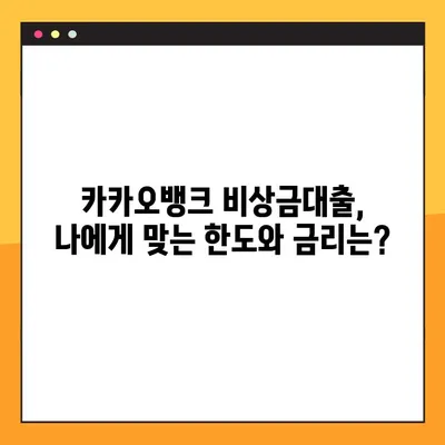 카카오뱅크 비상금대출 A to Z 완벽 가이드 | 신청부터 상환까지 모든 정보