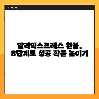 알리익스프레스 환불 꿀팁! 8단계 성공 후기 & 실제 경험 공유 | 알리익스프레스, 환불, 해외직구, 팁