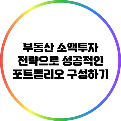 부동산 소액투자 전략으로 성공적인 포트폴리오 구성하기