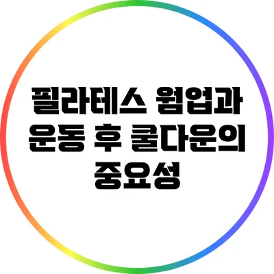 필라테스 웜업과 운동 후 쿨다운의 중요성